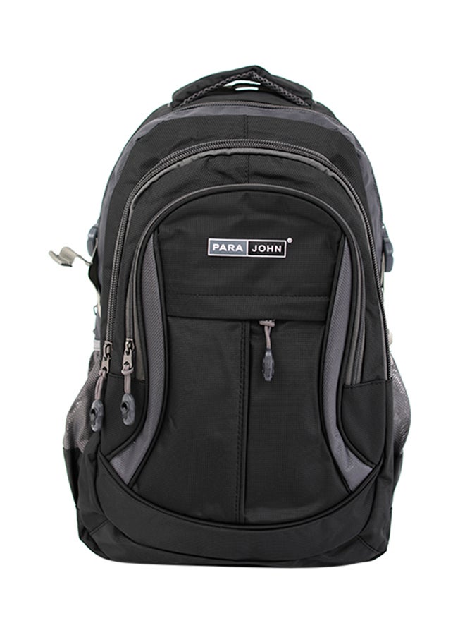 PARAJOHN Nylon Zipper Back Pack Black - Image 1