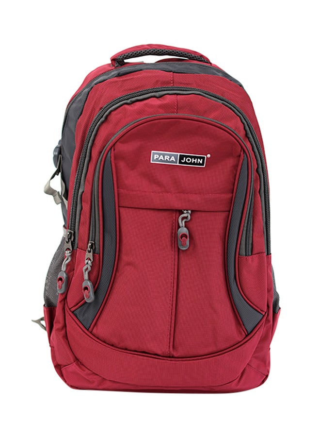 Nylon Zipper Back Pack Burgundy - v1560858602/N26626301V_1