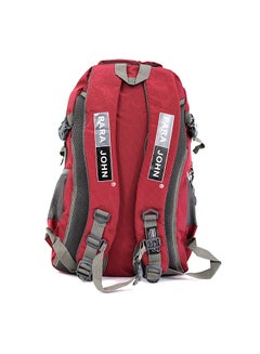 PARAJOHN Nylon Zipper Back Pack Burgundy  - Image 2