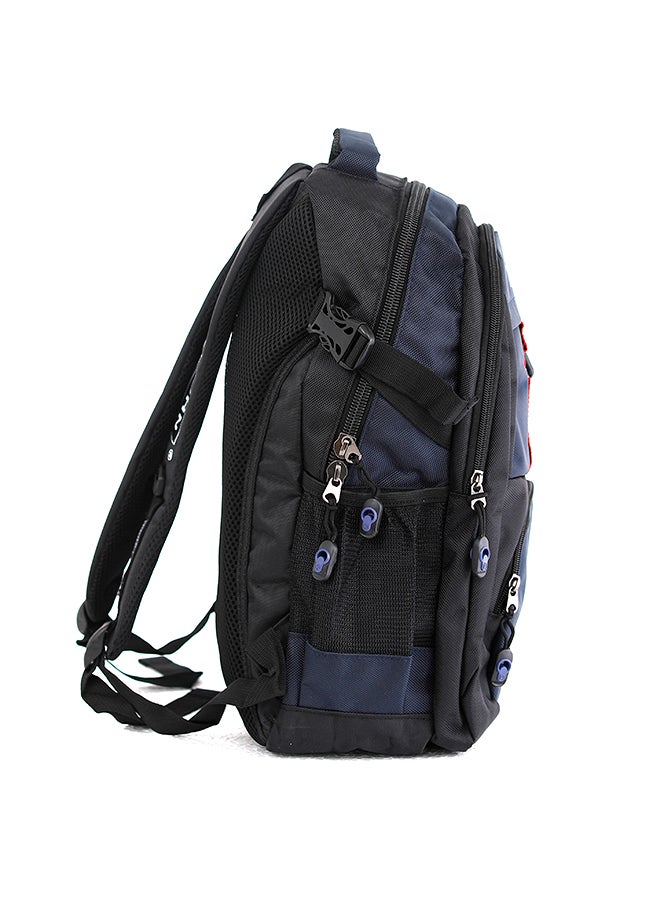 PARAJOHN Nylon Zipper Back Pack Navy - Image 4