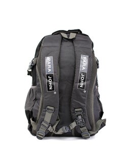 PARAJOHN Nylon Zipper Back Pack Black  - Image 2