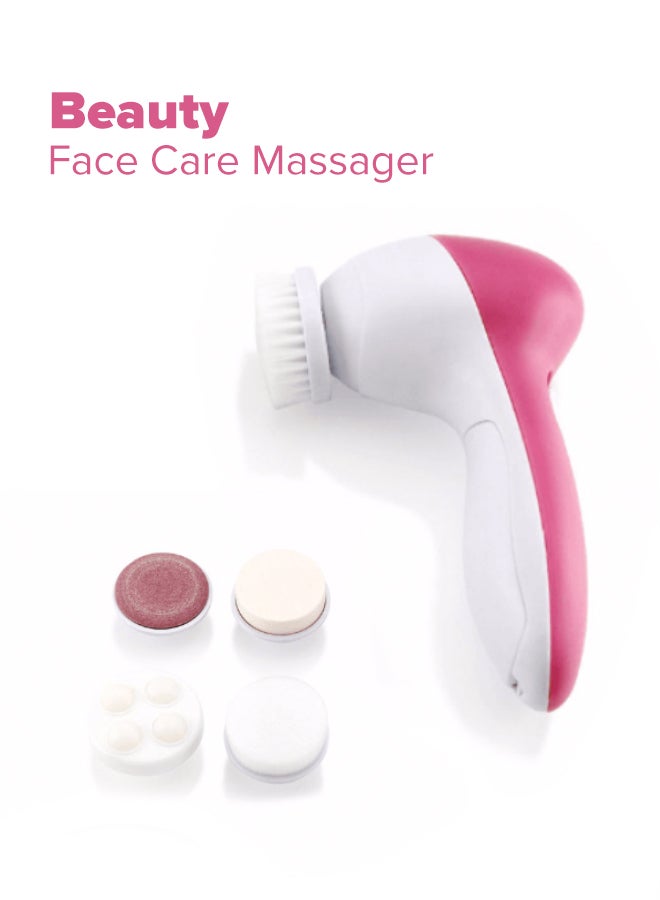 HTC 5-In-1 Professional Face Massager Pink/White - Image 1