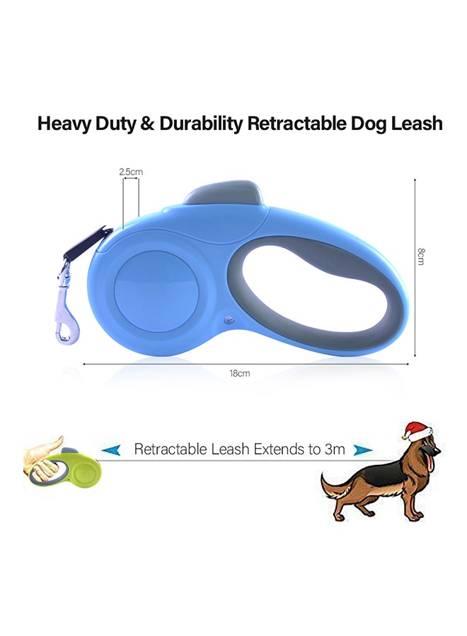 لجام كلب قابل للسحب مع مقبض أزرق 5متر - Image 2