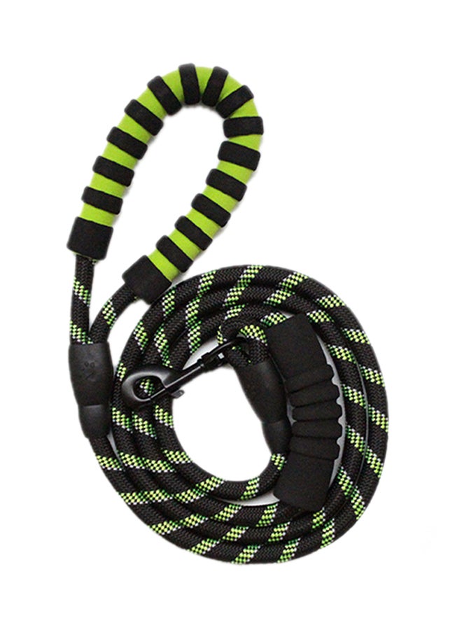 Double Handled Reflective Dog Leash Green 1.8meter