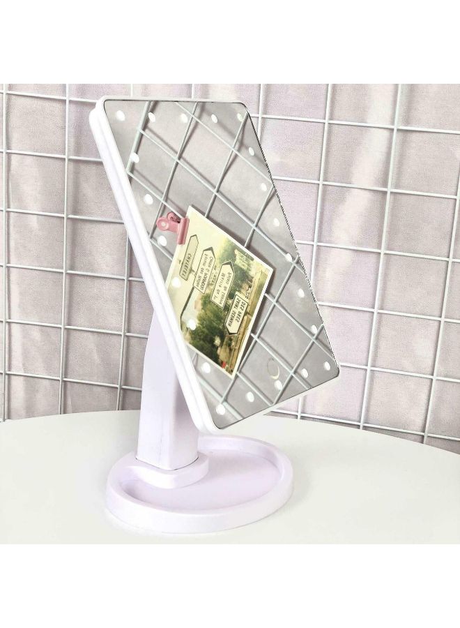 FRIEET Tabletop Vanity Light Up Touch Screen Makeup Mirror Silver - Image 2