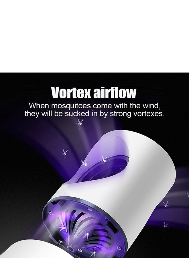 صن هوم مصباح قاتل للبعوض بتقنية التحفيز الضوئي بمنفذ USB أبيض 220مم - Image 2
