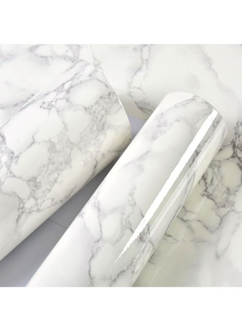 Marble Pattern Wallpaper Grey 60x5cm