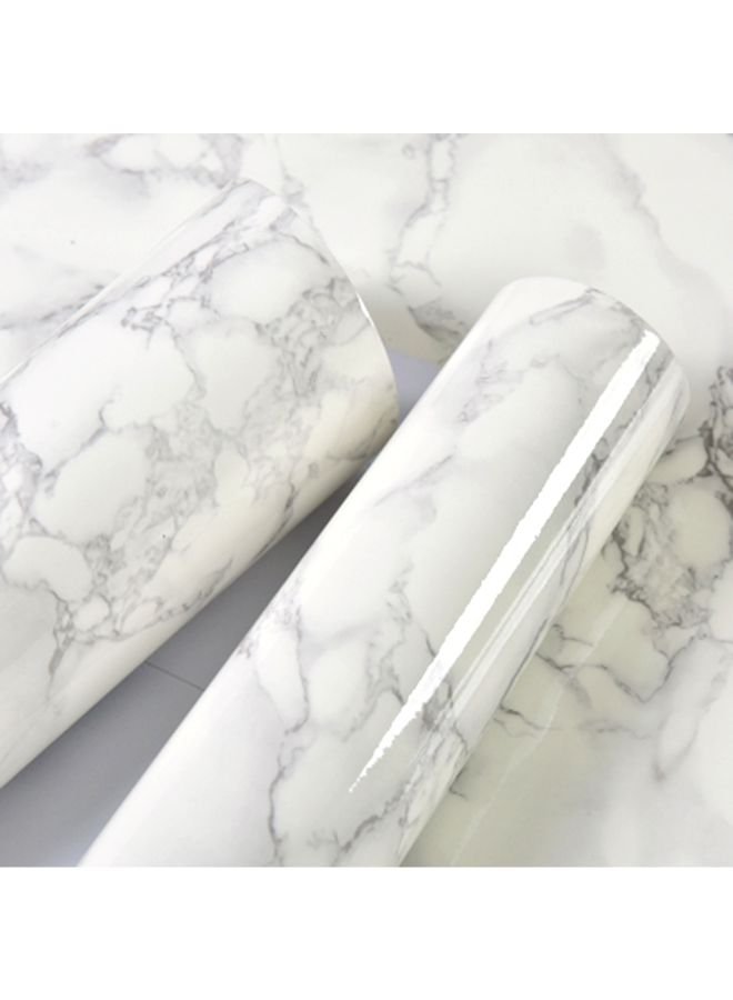 Generic - Marble Pattern Wallpaper Grey 60x5cm - Image 1