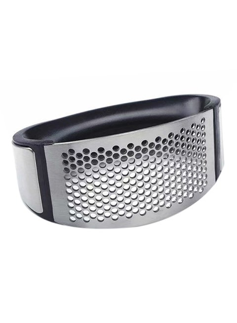 Garlic Press Rocker Ginger Crusher Squeezer With Comfortable Handle Black 11 X 5 X 7cm