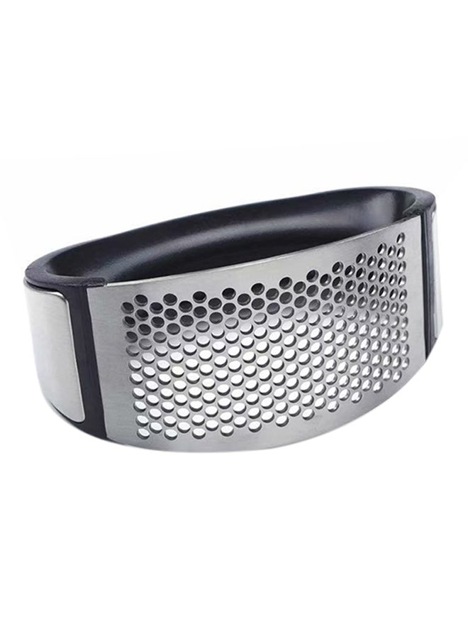 Garlic Press Rocker Ginger Crusher Squeezer With Comfortable Handle Black 11 X 5 X 7cm
