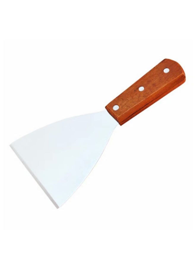 Generic Wooden Handle Pizza Blade Steak Frying Shovel Bread Spatula Kitchen Silver 22 X 10centimeter 