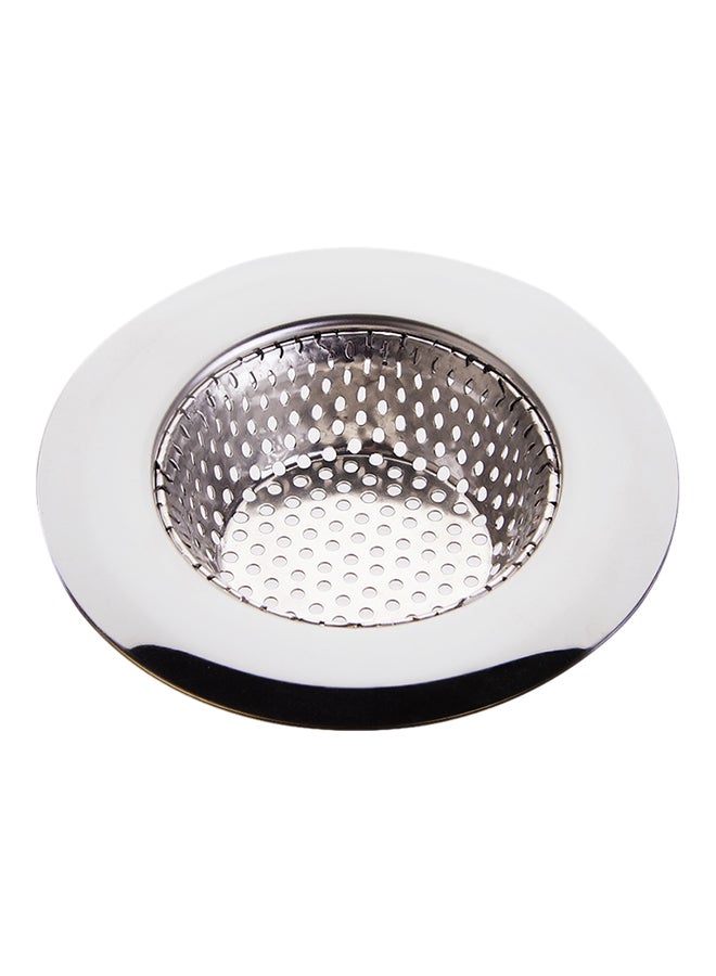 Kitchen Sink Drain Filter Strainer Wide Rim Perfect For Bathroom Sink Filter Silver D4.3centimeter 