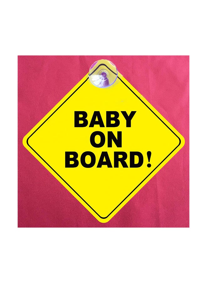 Bluelans Baby On Board Warning Safety Sign Car Window Sticker - Image 1