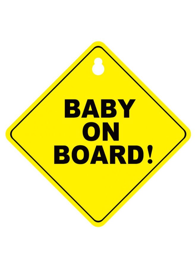 Bluelans Baby On Board Warning Safety Sign Car Window Sticker - Image 3