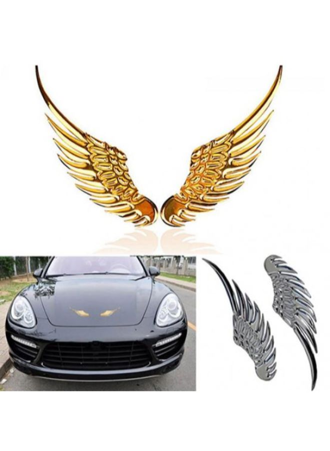 Bluelans 3D Metal Eagle Wing Emblem Car Sticker  - Image 2