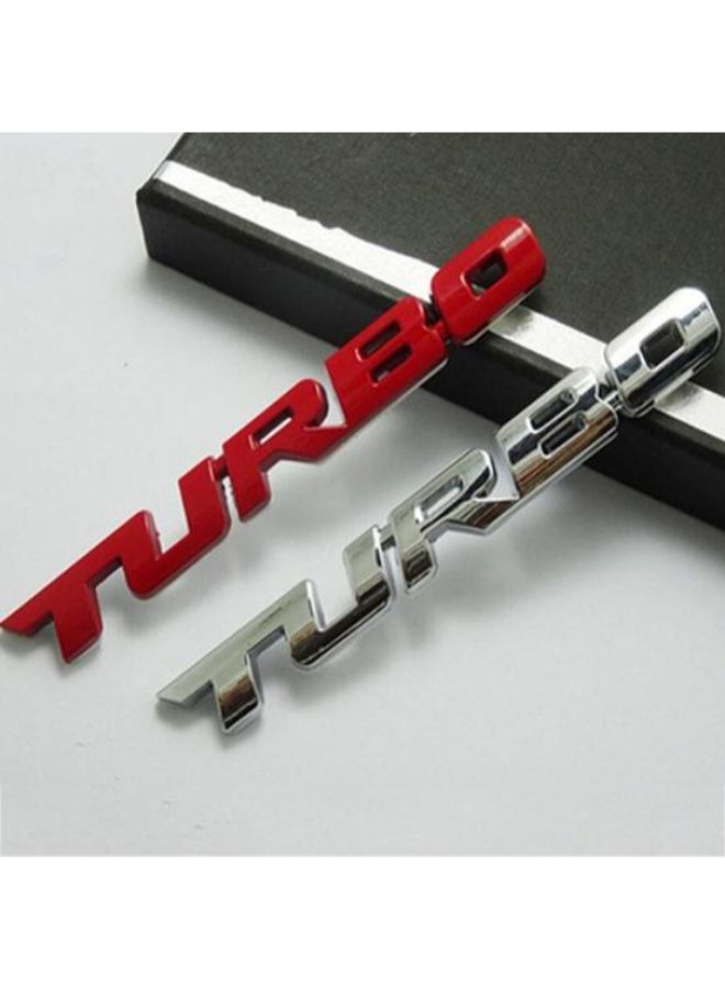 Bluelans Cool 3D Letter Turbo Car Decal Sticker - Image 3