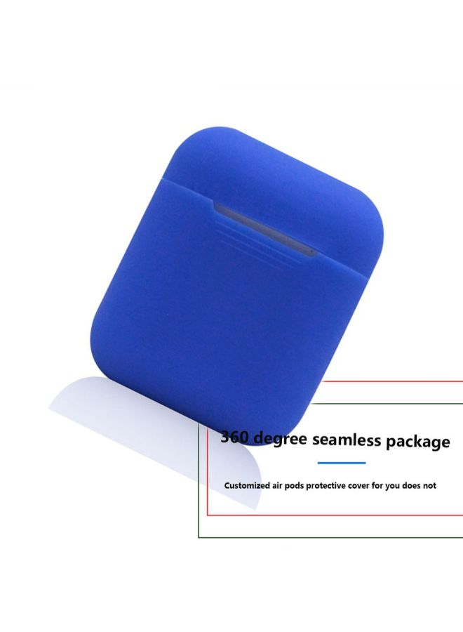 Generic - Silicone Protective Case For Wireless AirPods Blue - Image 1