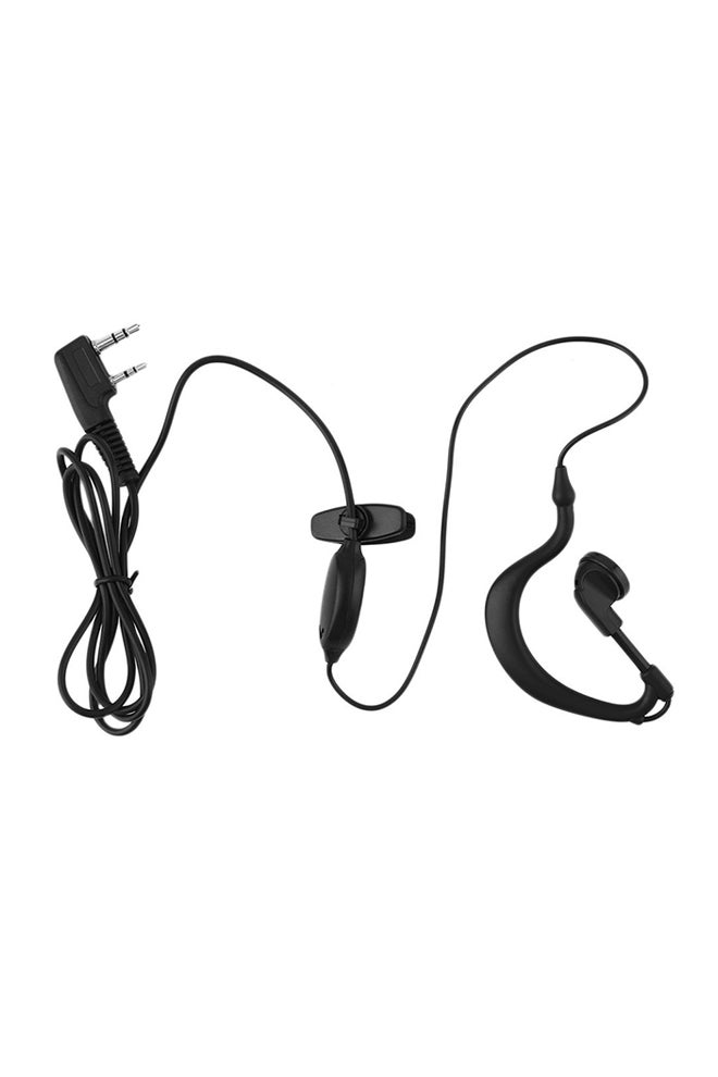 Baofeng 2-Pin Wired In-Ear Headphone With Mic Black - Image 1