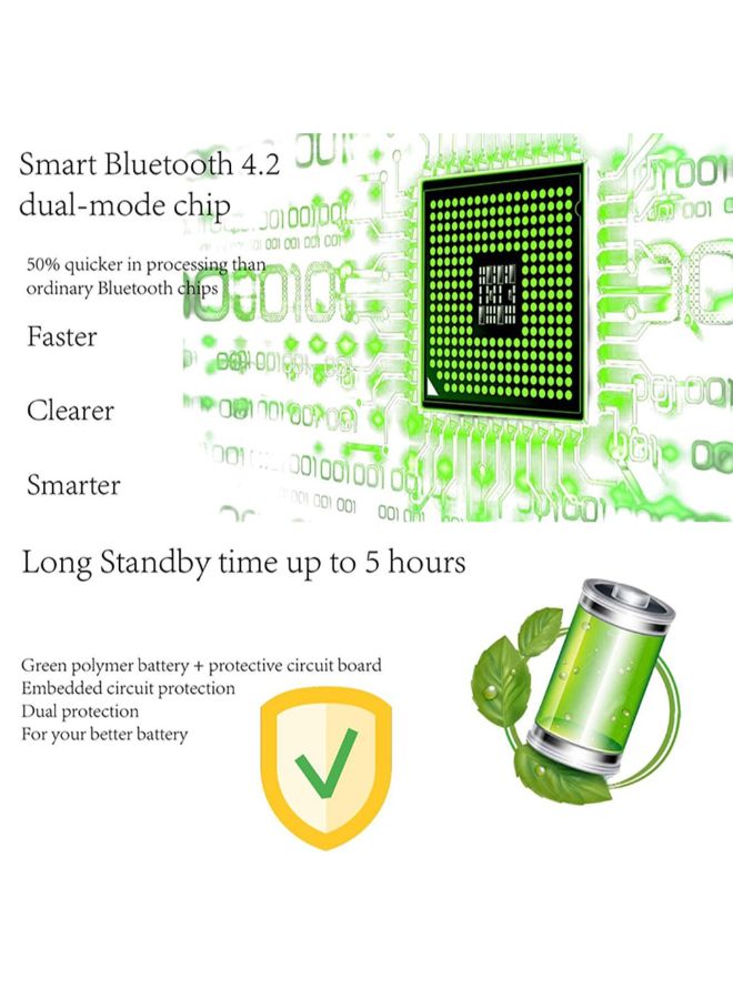 Peiko Translate Intelligent In-Ear Wireless Headphone Black - Image 4