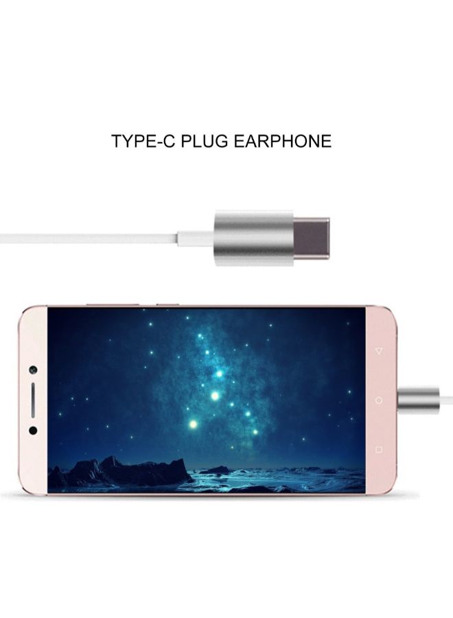 Generic USB Type-C In-Ear Metal Headphone With Mic For Letv Rose Gold  - Image 4