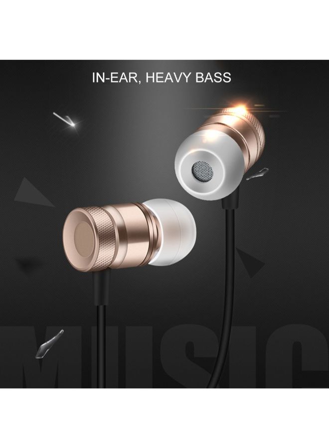 Generic - USB Type-C In-Ear Metal Headphone With Mic For Letv Rose Gold - Image 1