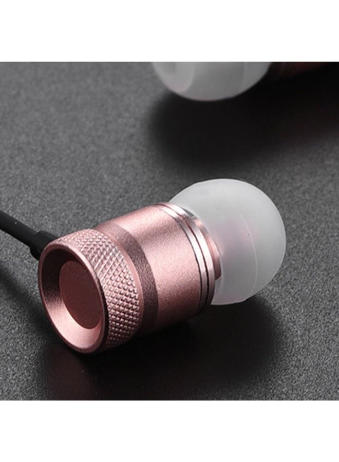 Generic USB Type-C In-Ear Metal Headphone With Mic For Letv Rose Gold  - Image 5