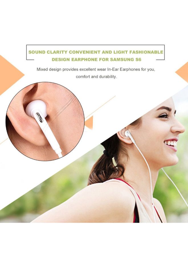 Fashionable In-Ear Headphone For Samsung S6 White - Image 5