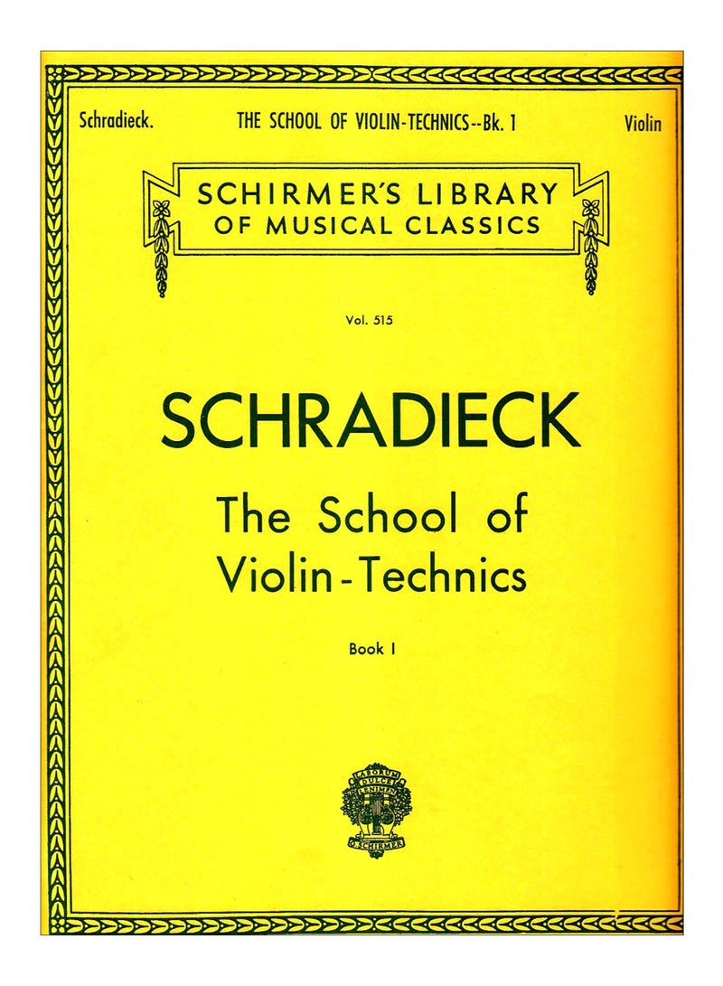 School Of Violin Technics Paperback English by Henry Schradieck - 31717 