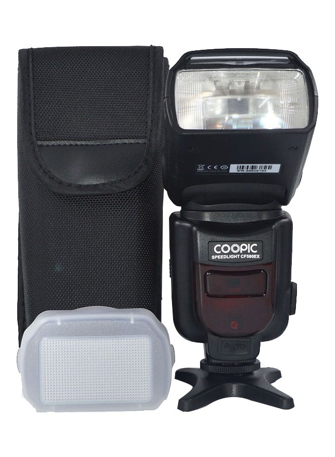Coopic CF580EX C LCD Display Wireless GN56 5500K Flash Speedlite Black