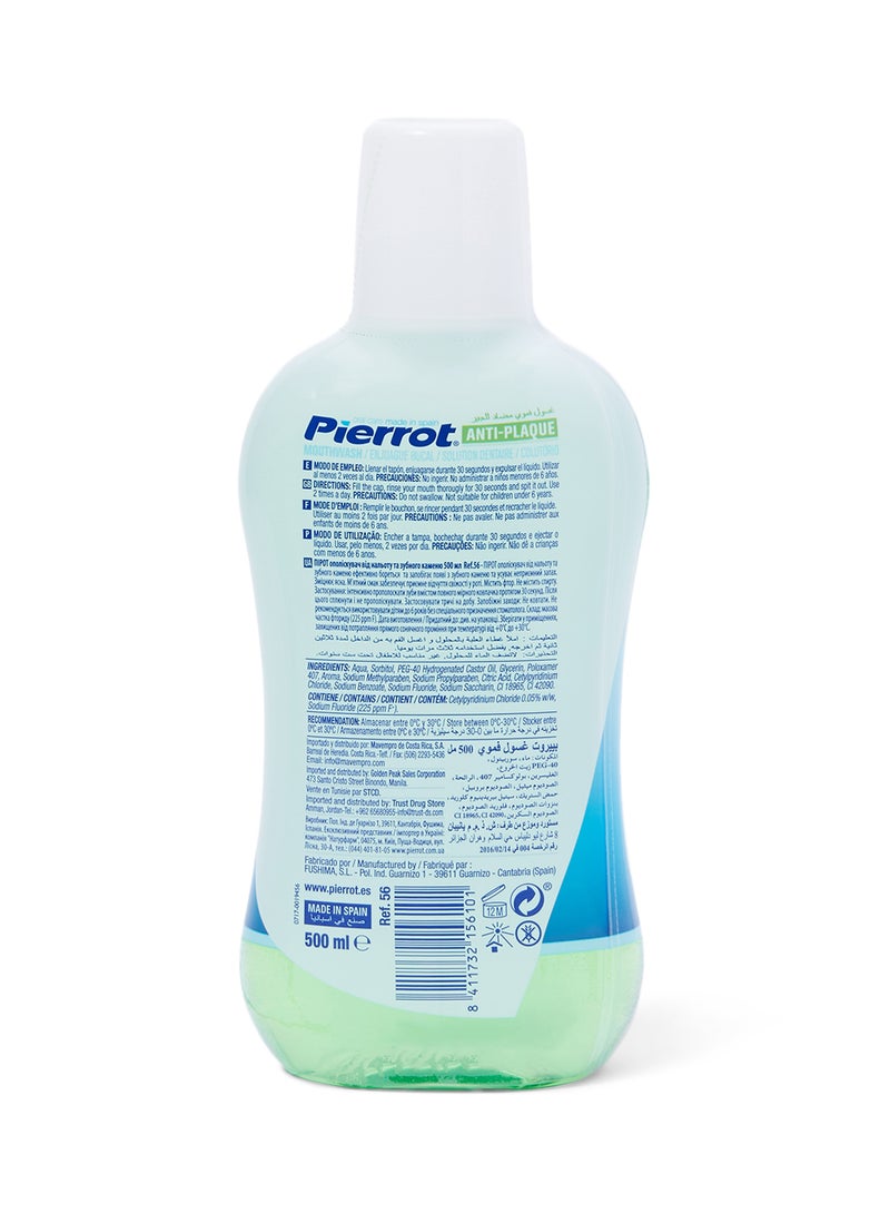Pierrot Anti-Plaque Mouthwash 500ml - Image 2