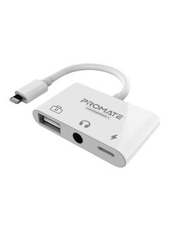 3-In-1 Media Hub With Lightning Connector White