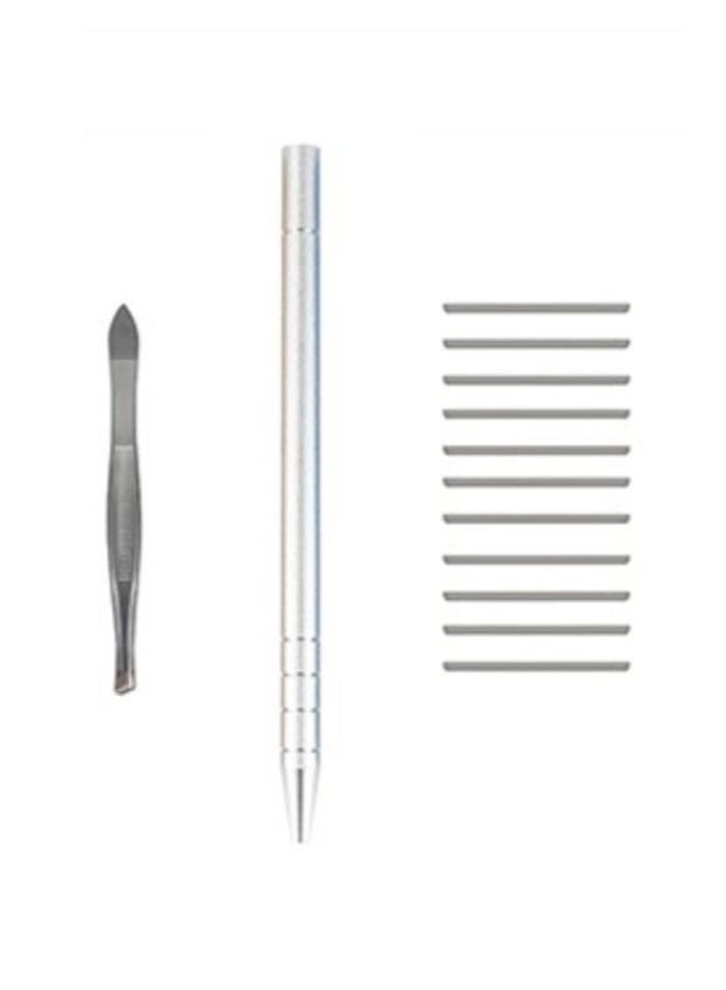 Generic Engraving Pen Razor Tool With 10-Blades Silver 1020grams - Image 1