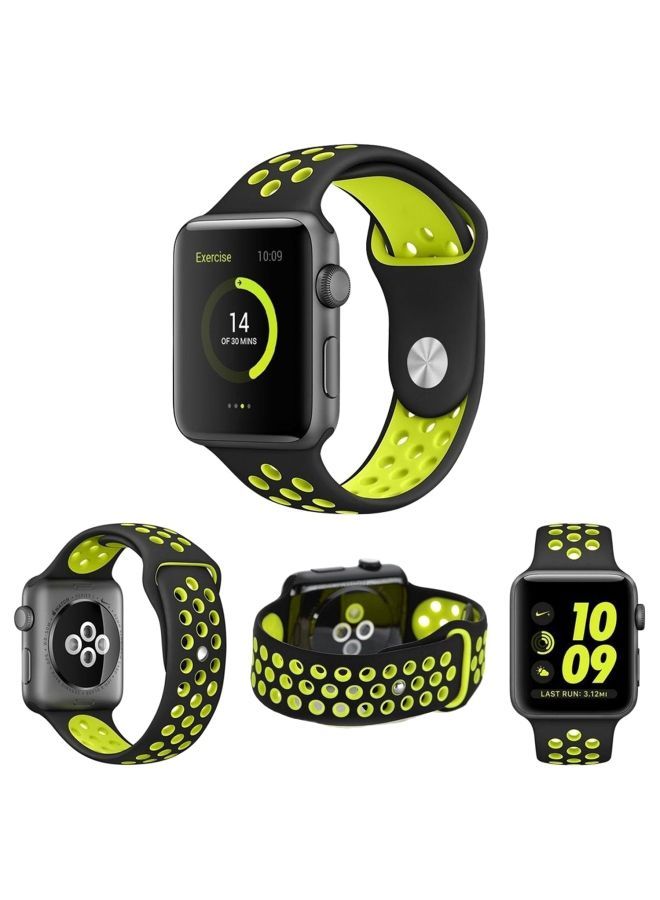 Smartwatch Band For Apple Series 2/1 Black/Green - v1560933604/N26735632A_2