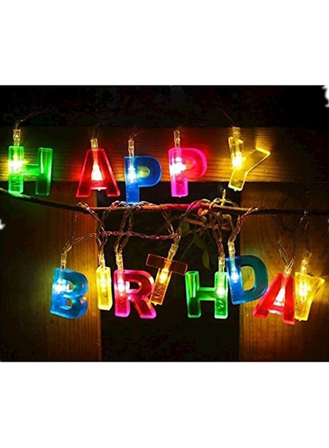 13 LED Letter Battery Operated String Lights Birthday Party Decor Multi Color - Image 2