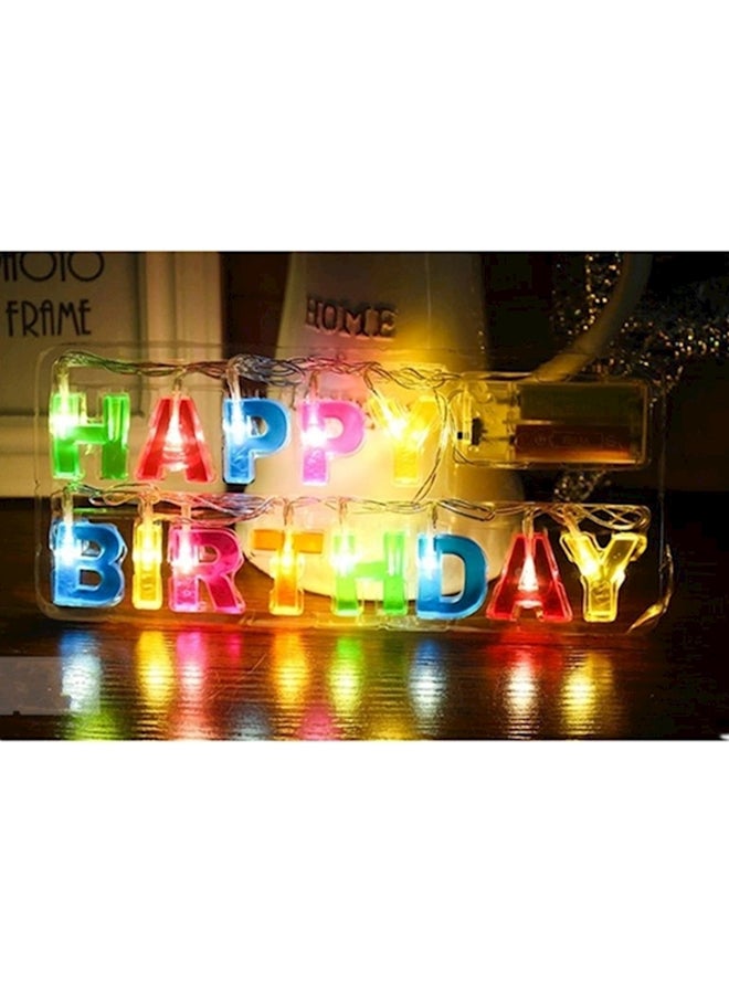 13 LED Letter Battery Operated String Lights Birthday Party Decor Multi Color - Image 3