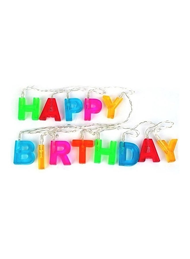 13 LED Letter Battery Operated String Lights Birthday Party Decor Multi Color - Image 1