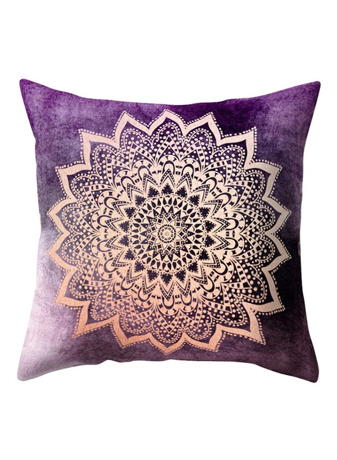 بلولانز غطاء وسادة زينة مطبوع عليه زهرة بتصميم كلاسيكي متعدد الألوان 45 x 45سم