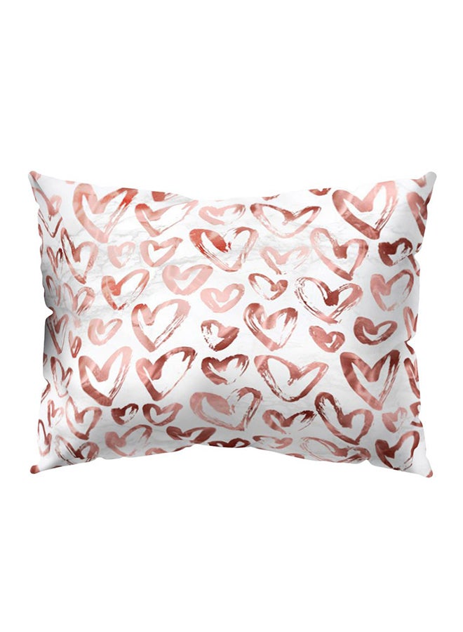 Bluelans Tropical Leaves Rectangle Pillow Case Cover White/Brown 30 x 50cm