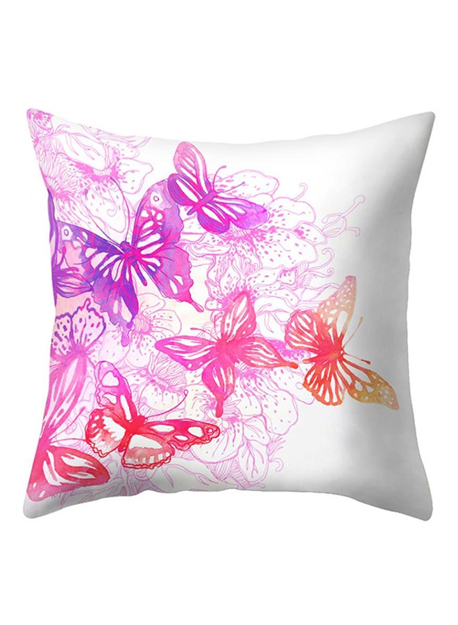 بلولانز غطاء حماية للوسادة مزيّن بنقشة ندف ثلج متعدد الألوان 45 x 45سم