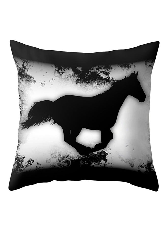 Bluelans Colorful Horse Print Pillow Case And Sofa Bed Cushion Cover White/Black 45 x 45cm 