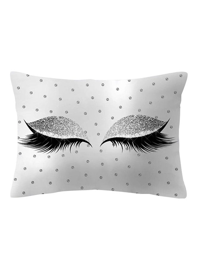 Bluelans Eyes Eyelash Shadow Pillow Cover Cushion Case Home Car White/Black 30 x 50cm