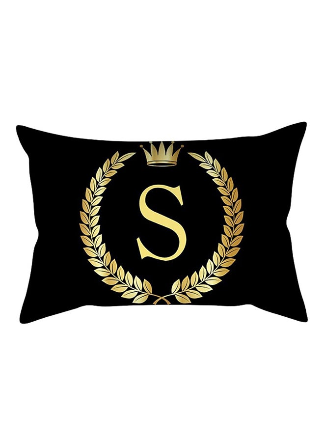Bluelans Fashion Colorful Prints Throw Pillow Case Cover Black/Gold Scm 