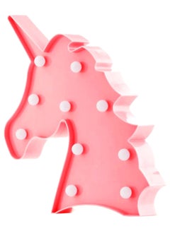 FRIEET Cute LED Unicorn Head Night Wall Light Pink 25 x 24.5cm 