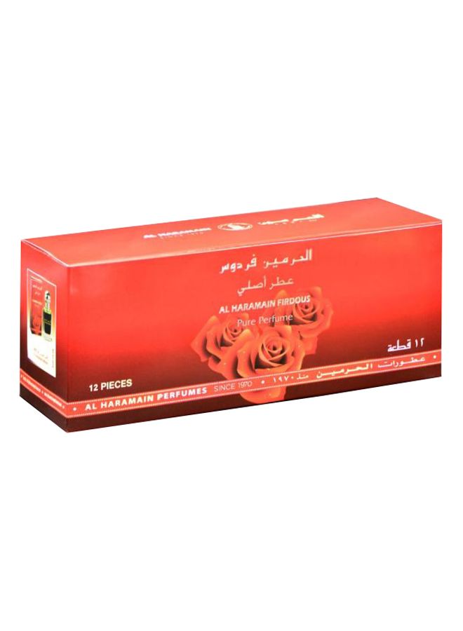 12-Piece Firdous Perfume Oil Set 180ml