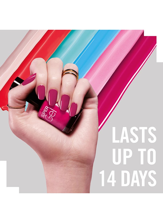 RIMMEL LONDON - Super Gel Nail Polish, 12 ml, 25 Urban Purple - Image 1