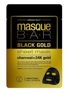 masque Bar Black Gold Sheet Face Mask 22ml 