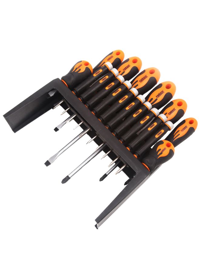 FINDER 18-Piece Screwdriver Set Black/Orange 10inch  - Image 4