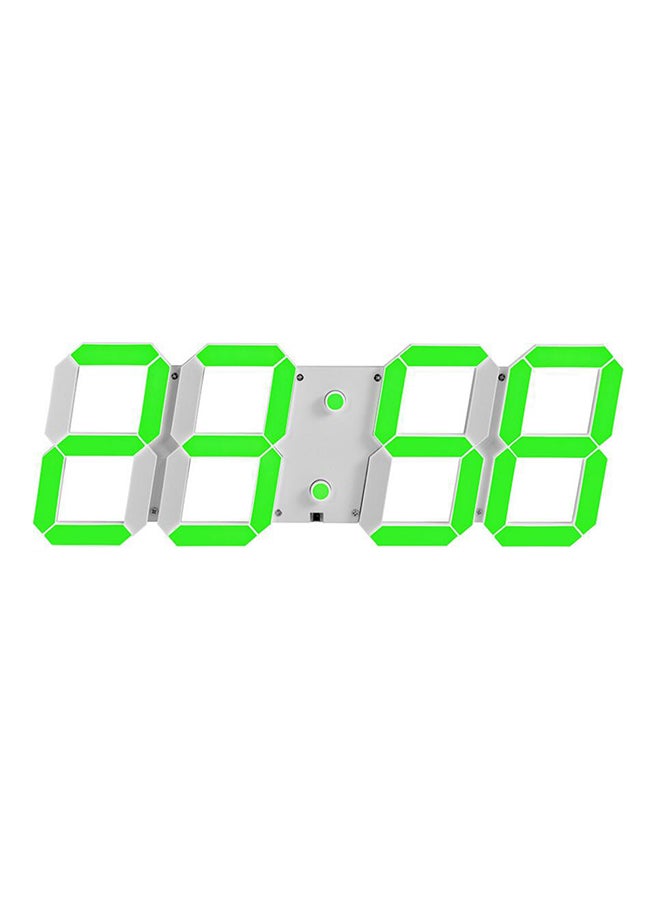 CHkosda 3D Hollow Digital Alarm Wall Clock With Remote Control White 56*21.5*5.5cm - Image 1