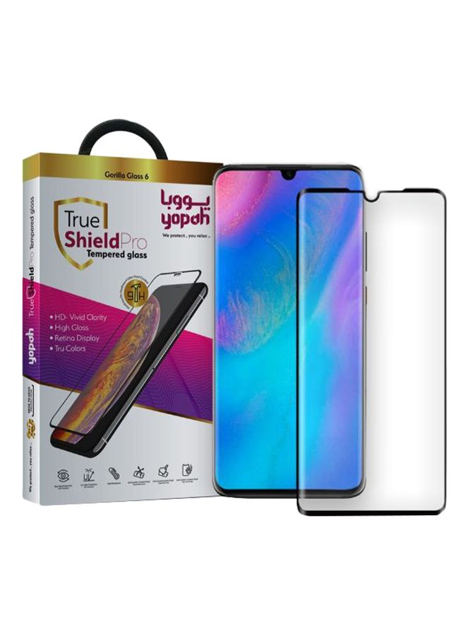 يوبا لاصقة حماية الشاشة من الزجاج المقوى لهاتف هواوي P30 شفاف - Image 2