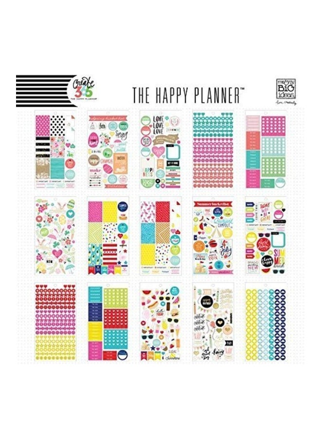 مي آند ماي بيج آيدياز ملصقات دفتر تخطيط من 1557 قطعة - Image 2